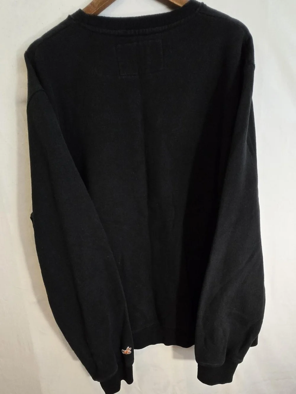 Akoo Black Crewneck Sweater with Horse Graphic